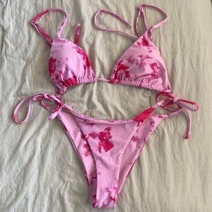 Pink TieDye Bikini